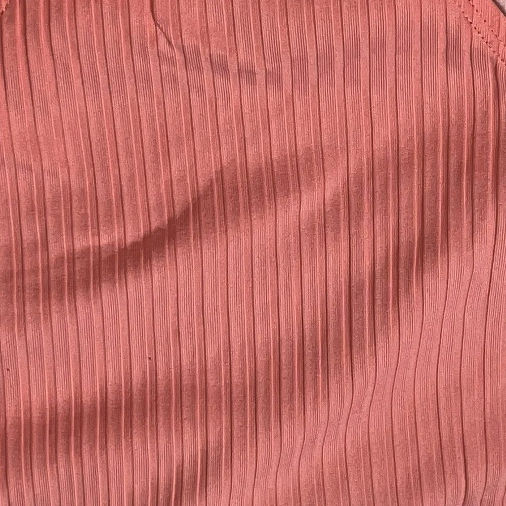 Time & Tru Ribbed‎ Swim Bikini bottom High Waist Coral Back Knot Size XL 16-18